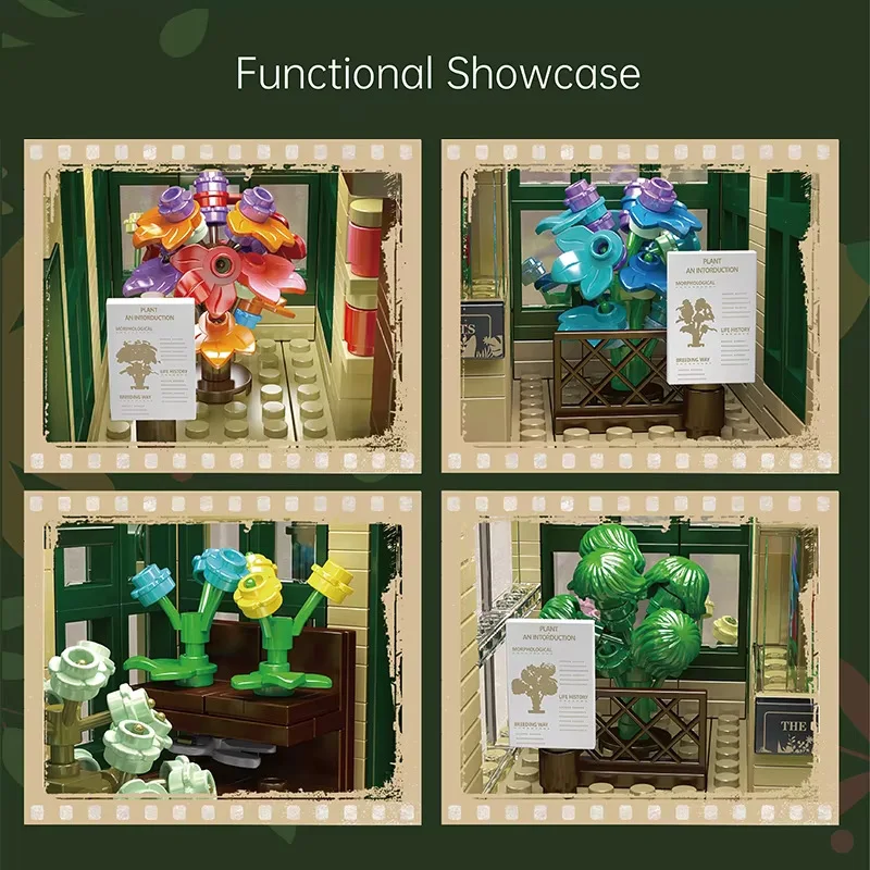 Dome Zoo Educational Building Blocks Assembly Toy for Ages 14+ Desktop Display Gift Birthday Present