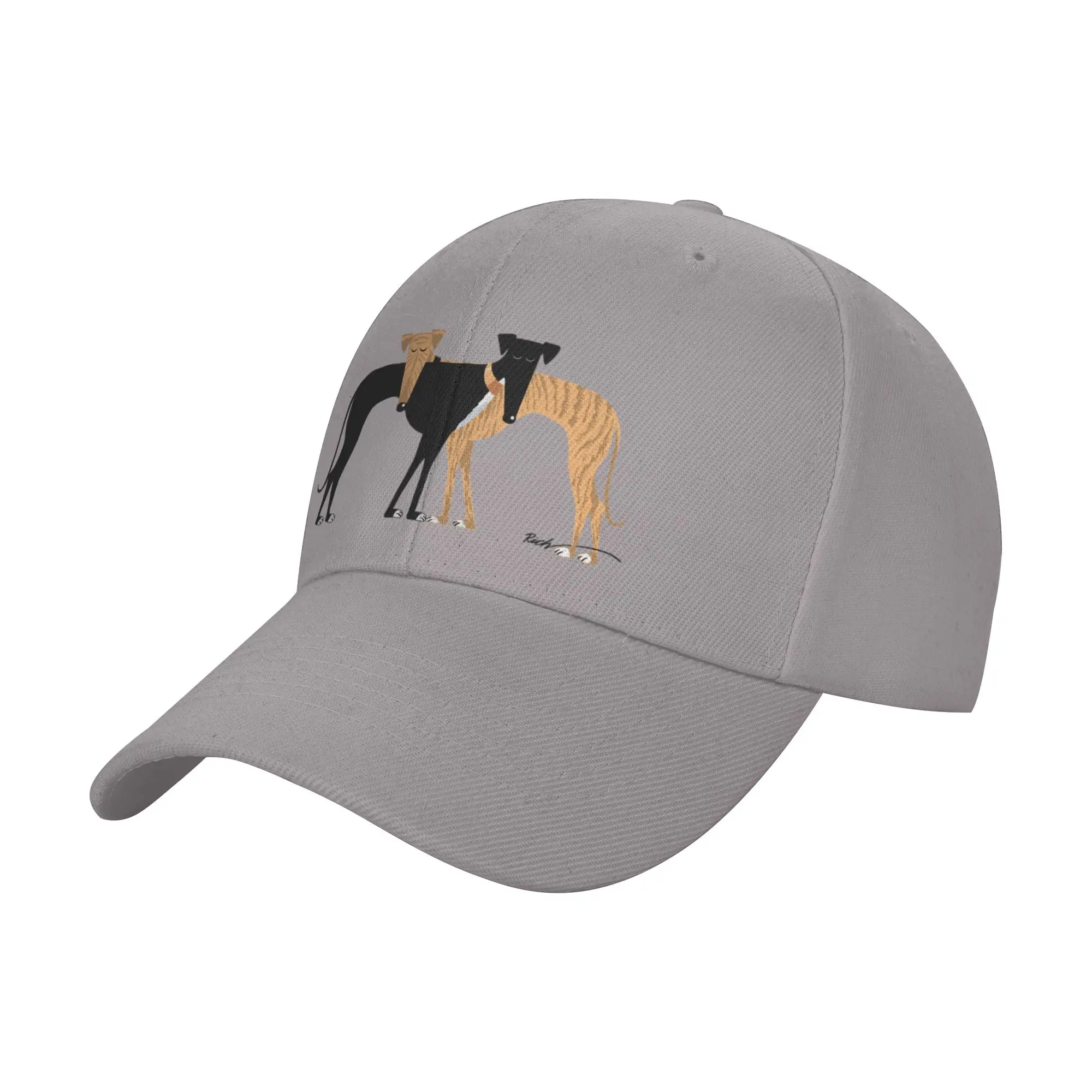 Head Rest Brindle Hound  Trendy Baseball Cap Warehouse Work Moisture Wicking Headwear