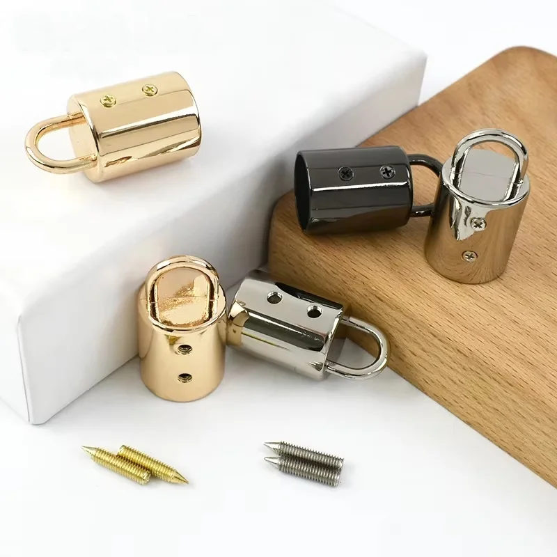 5/10/20Pcs 14mm Bag Metal Buckles Handbag Strap Tassel Cap Clasp Hook Connector Hanger Rope Cord Lock DIY Hardware Accessories