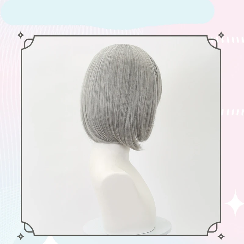 Jogo delta força cosplay perucas hackclaw 40cm longo festa hackclaw peruca cosplay feminino resistente ao calor cabelo sintético + peruca boné
