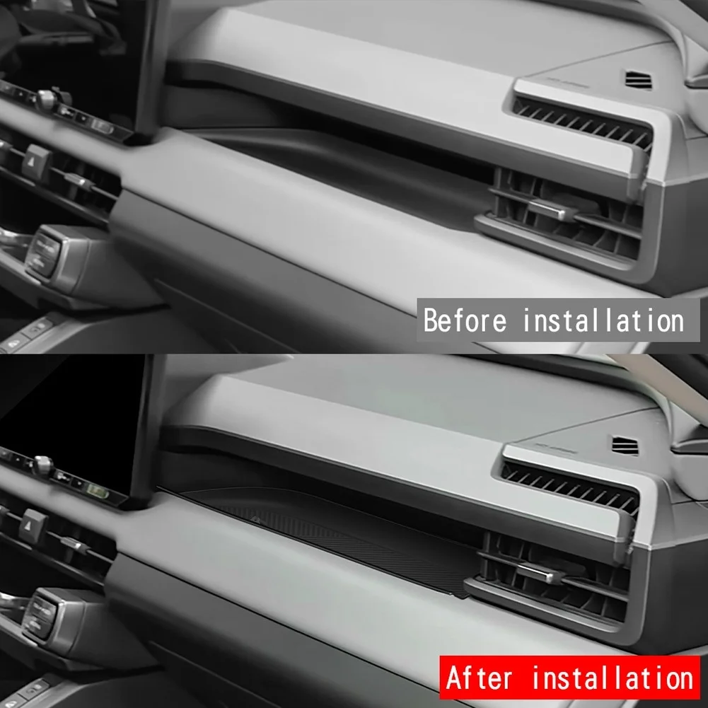 

Автомобильный силиконовый коврик для приборной панели для Toyota RAV4 2026 + противоскользящий защитный лоток со стороны пассажира для внутренних поверхностей