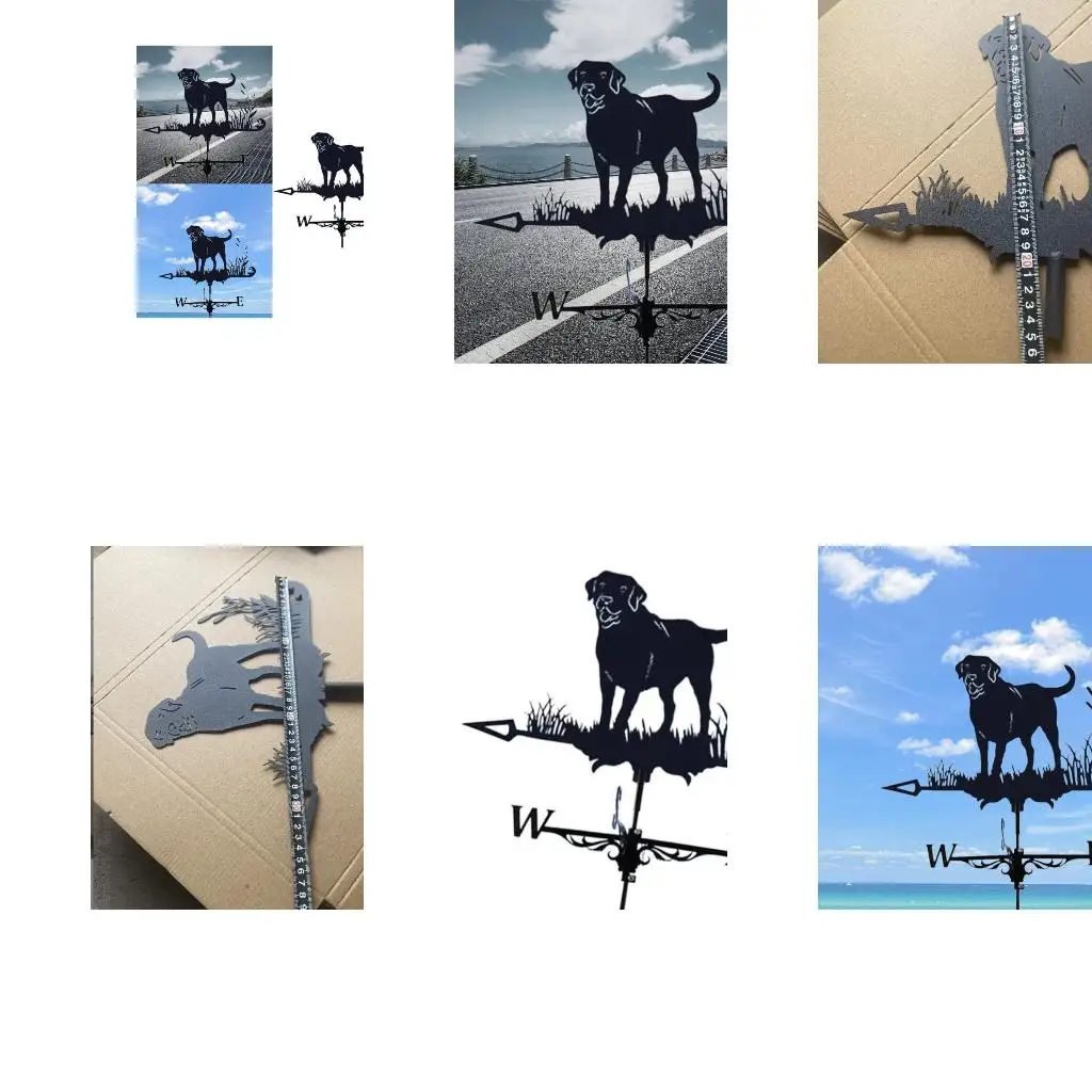 Dog Weather Vane for Roofs and Outdoor Use Decorative Animal Shaped Weathervane high quality