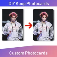 30-100 Uds. Tarjetas fotográficas Kpop personalizadas Lomo Card Photo Business K-pop Photocard Card