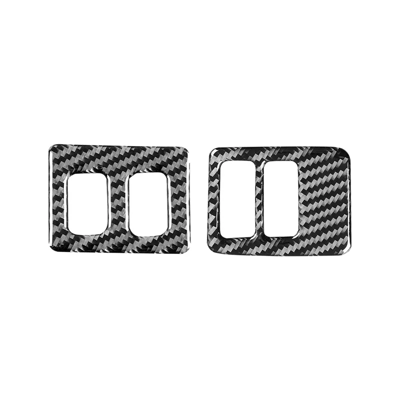 For Lexus GS 2013-2019 Car Interior Accessories Carbon Fiber Auto Anti Slip Switch Button Frame Trim Cover Decoration Stickers