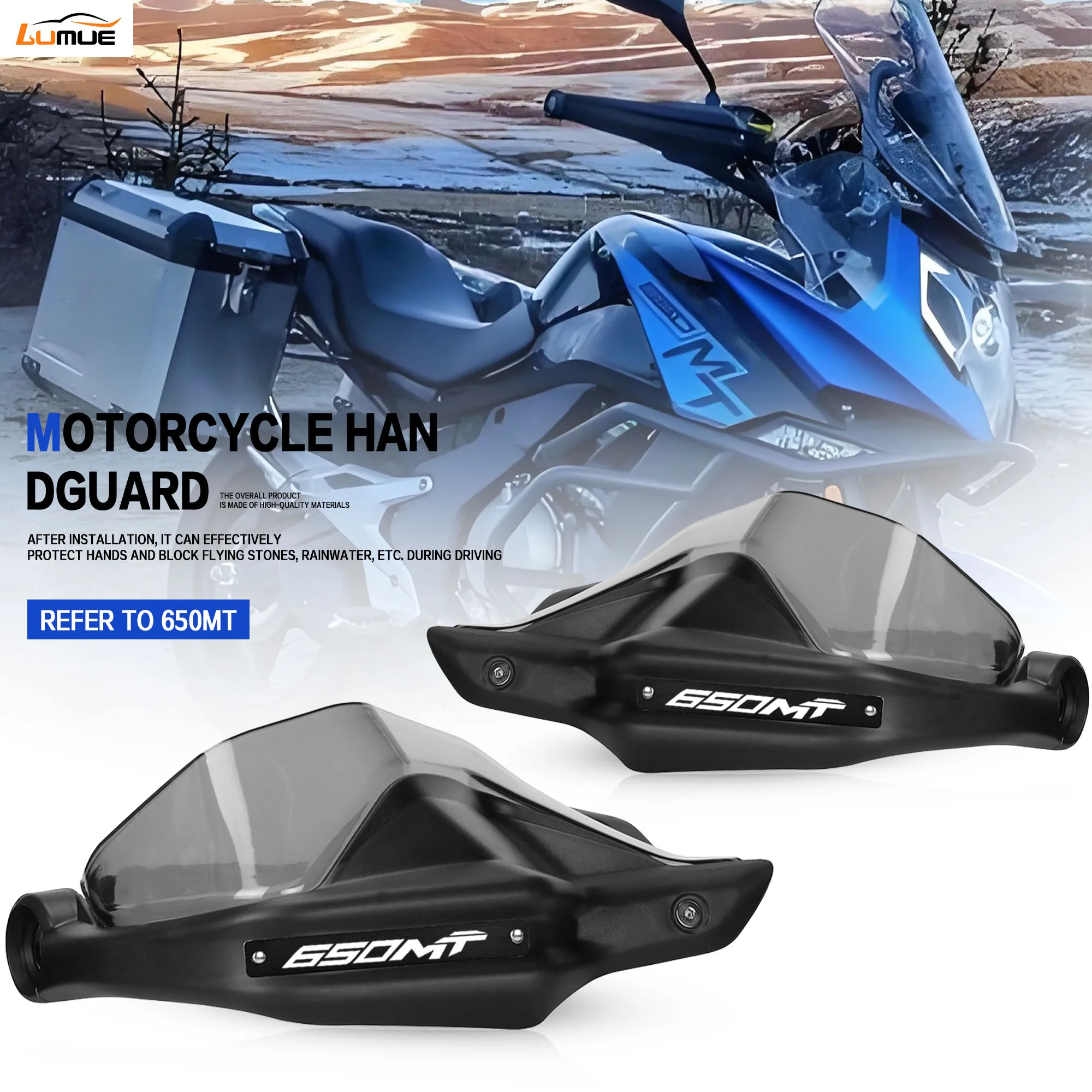 

Motorcycle 650MT Handguard Accessories Handlebars Fairing Hand Guard Extension Windshield For CFMOTO 650MT 650 MT