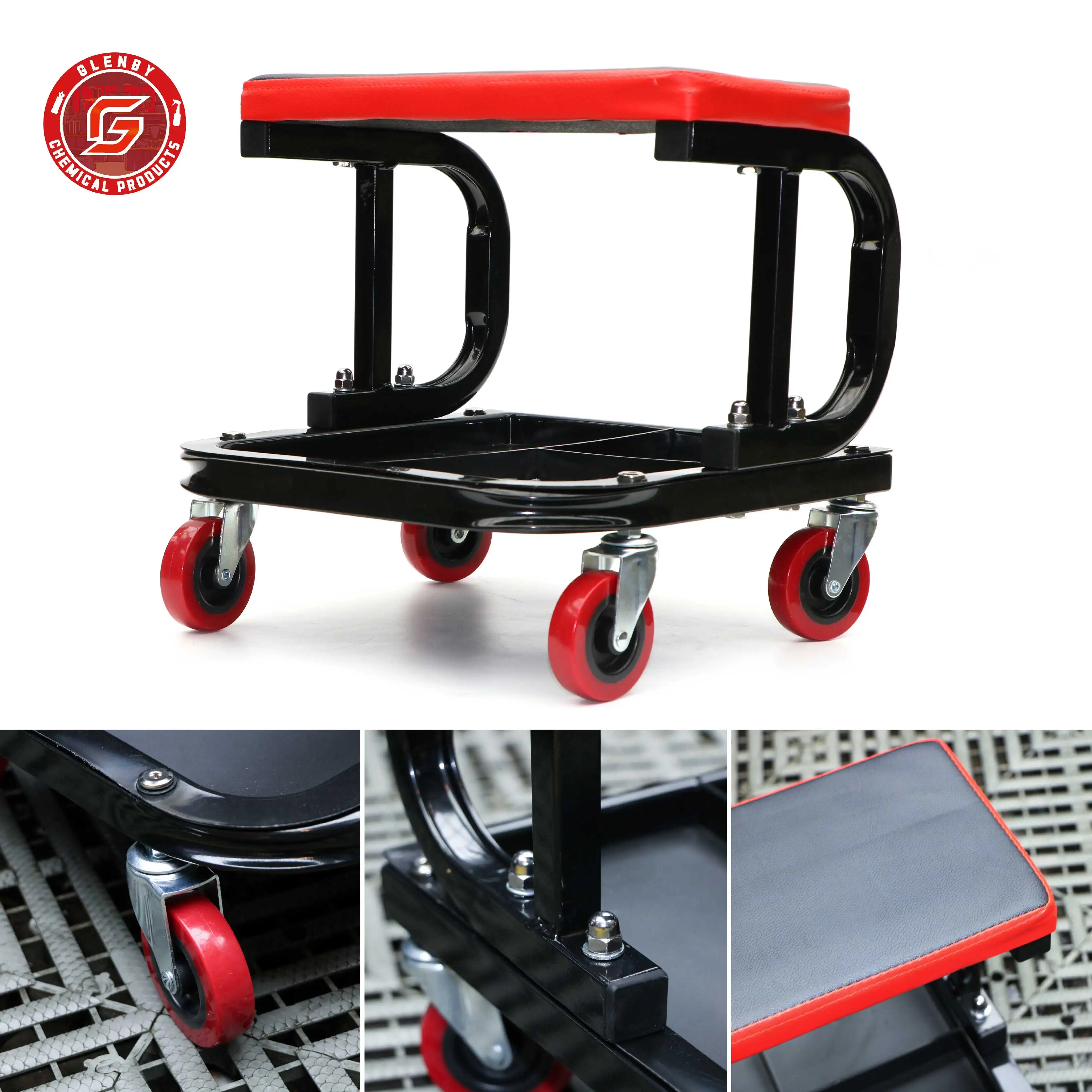 Multi-Function Creeper Chair Mechanic For Wax Polishing Projects Mobile Car Beauty Construction Stool Car Wash Auxiliary Tool