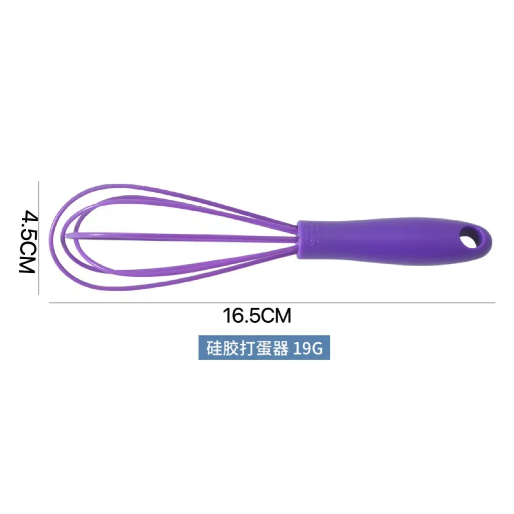 6 Inch Stainless Steel Silicone Whisk Mini Egg Whisk Cream Foam Maker Color Milk Coffee Whisk Mixer Mini Baking Tools Accessorie