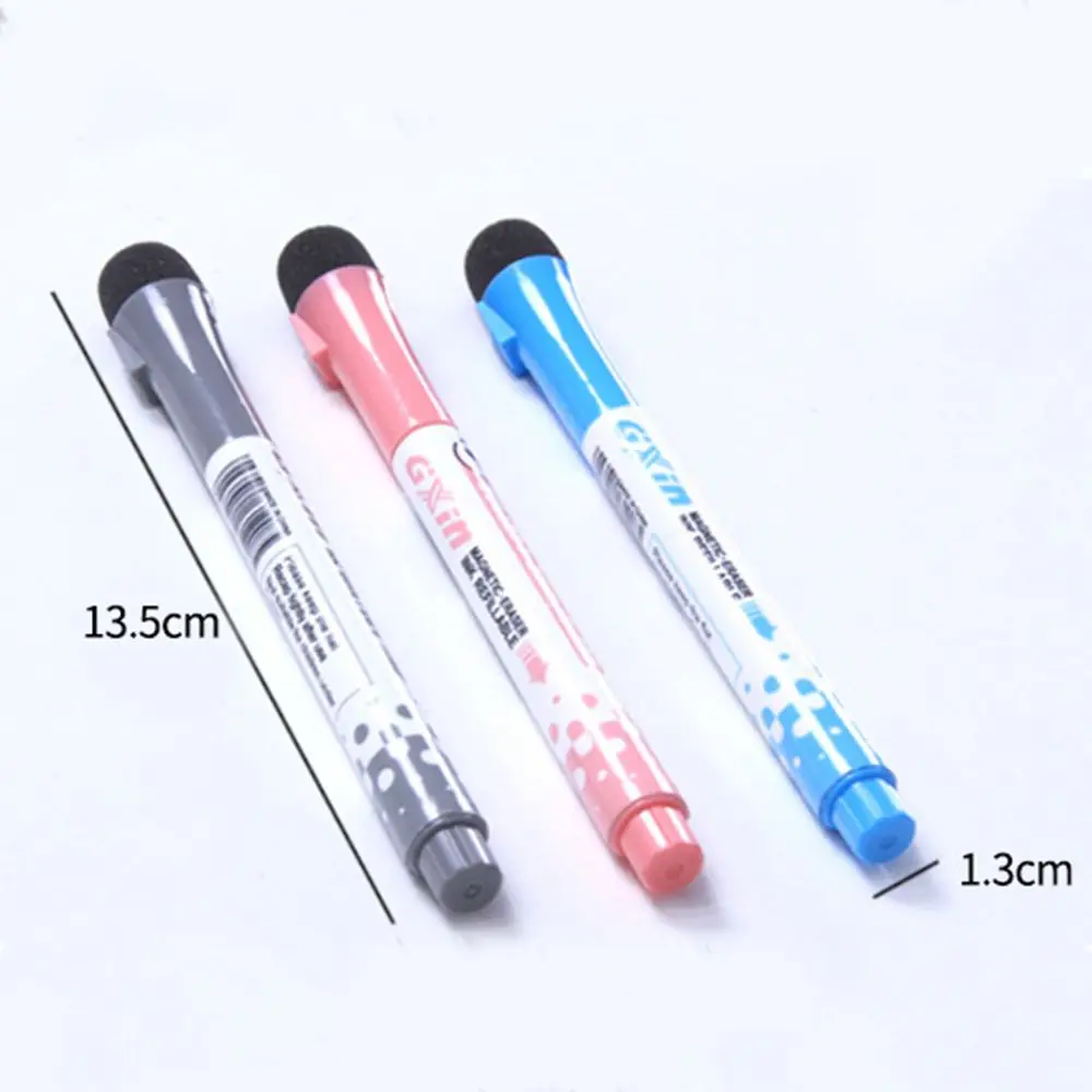 Children Kids Fridge Magnets Writing Record Whiteboard Pen Magnetic Erasable Whiteboard Marker