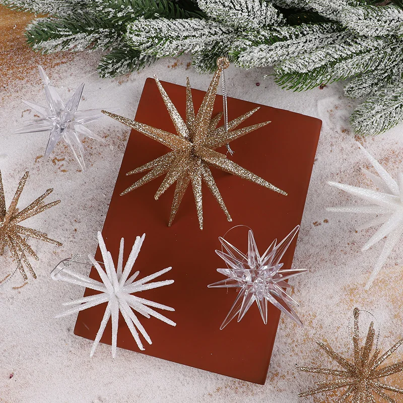 الذهب انفجار ستار معلقة حلية شجرة عيد الميلاد المعلقات 2025 عيد الميلاد ديكور المنزل 2026 هدايا حفلات السنة الجديدة #5