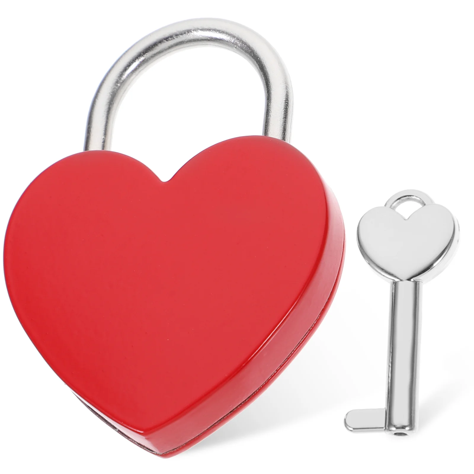 Heart Lock Small Backpack Padlocks Suitcase Luggage with Key Locker Keys Zinc Alloy