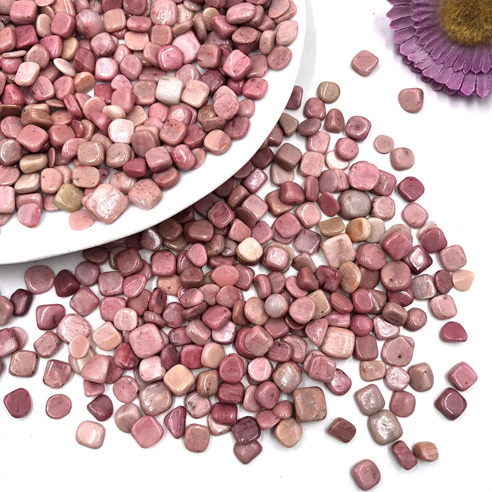 Natural Stone Rhodonite Chip Gravels Crystal Stones Reiki Crystals Gemstones Minerals Quartz Energy Chakra Home Decoration Gift