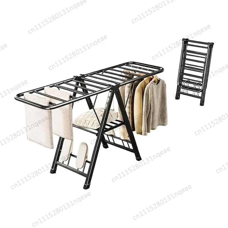 Heavy Duty Foldable Drying Rack Indoor and Outdoor Space Saving Adjustable Gull Wing Drying Rack