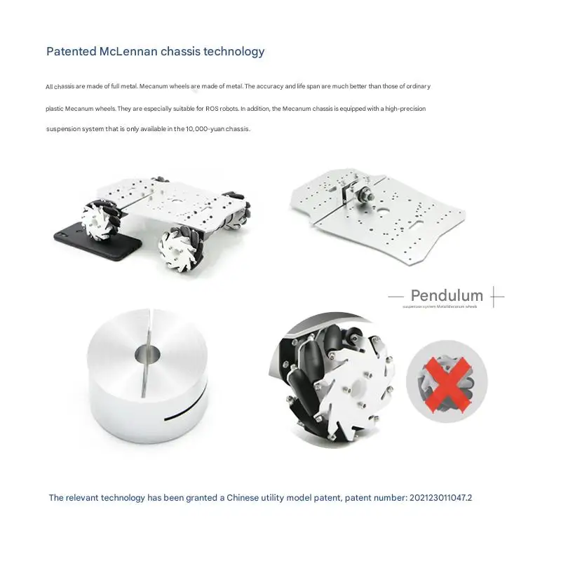 WHEELTEC R3 Seriesligent Car Chassis, All-metal Double-layer Frame, High-precision Encoder