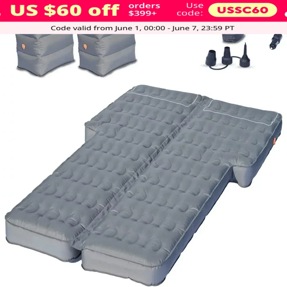 

Air Mattress for Car Camping, Durable Extra Thick 300D Oxford Fabric, Electric Pump, Car Bed Mattress