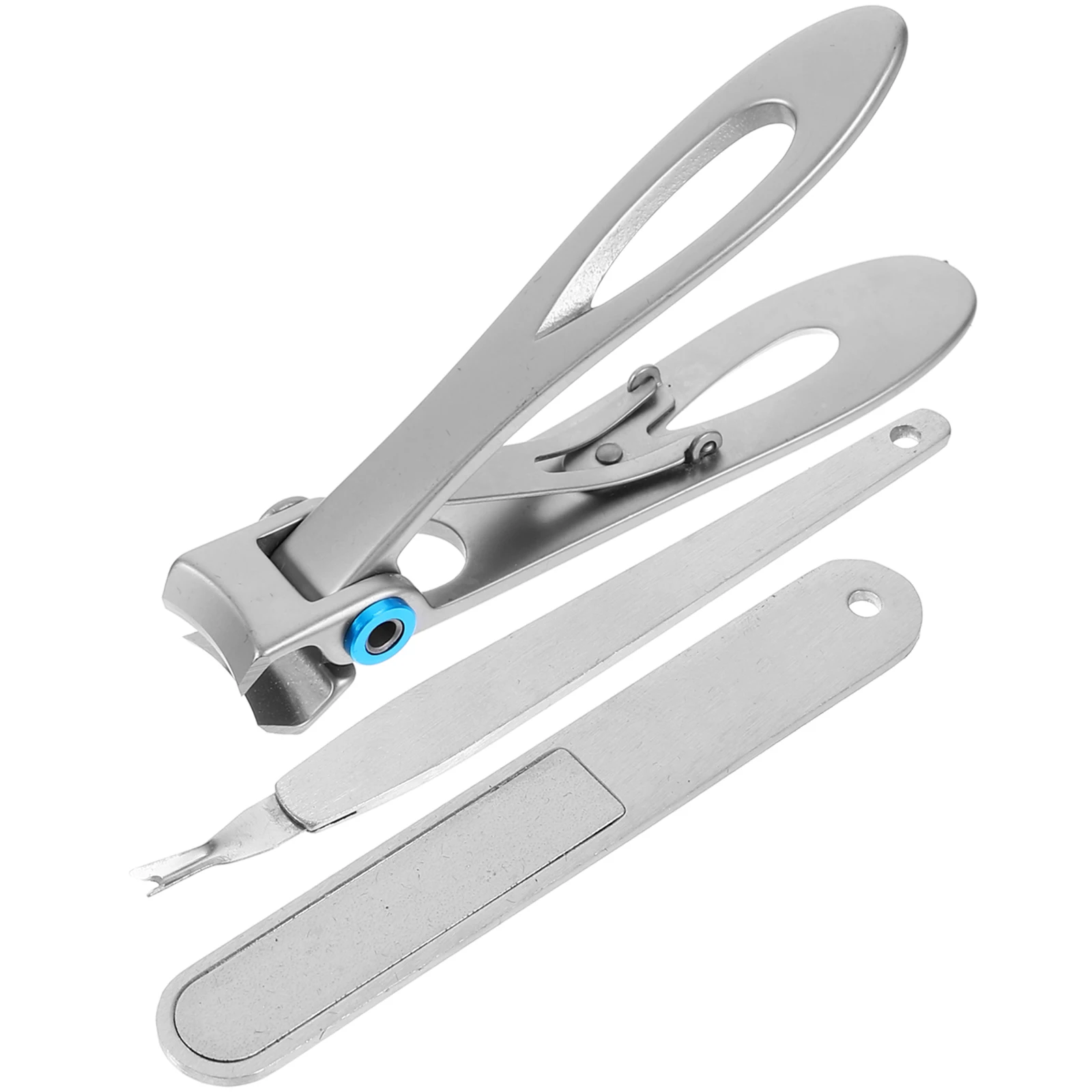 

3Pcs Stainless Steel Nail Clipper Compact Portable Design for Travel Perfect Nail Cutter for Home Manicure Care Silver
