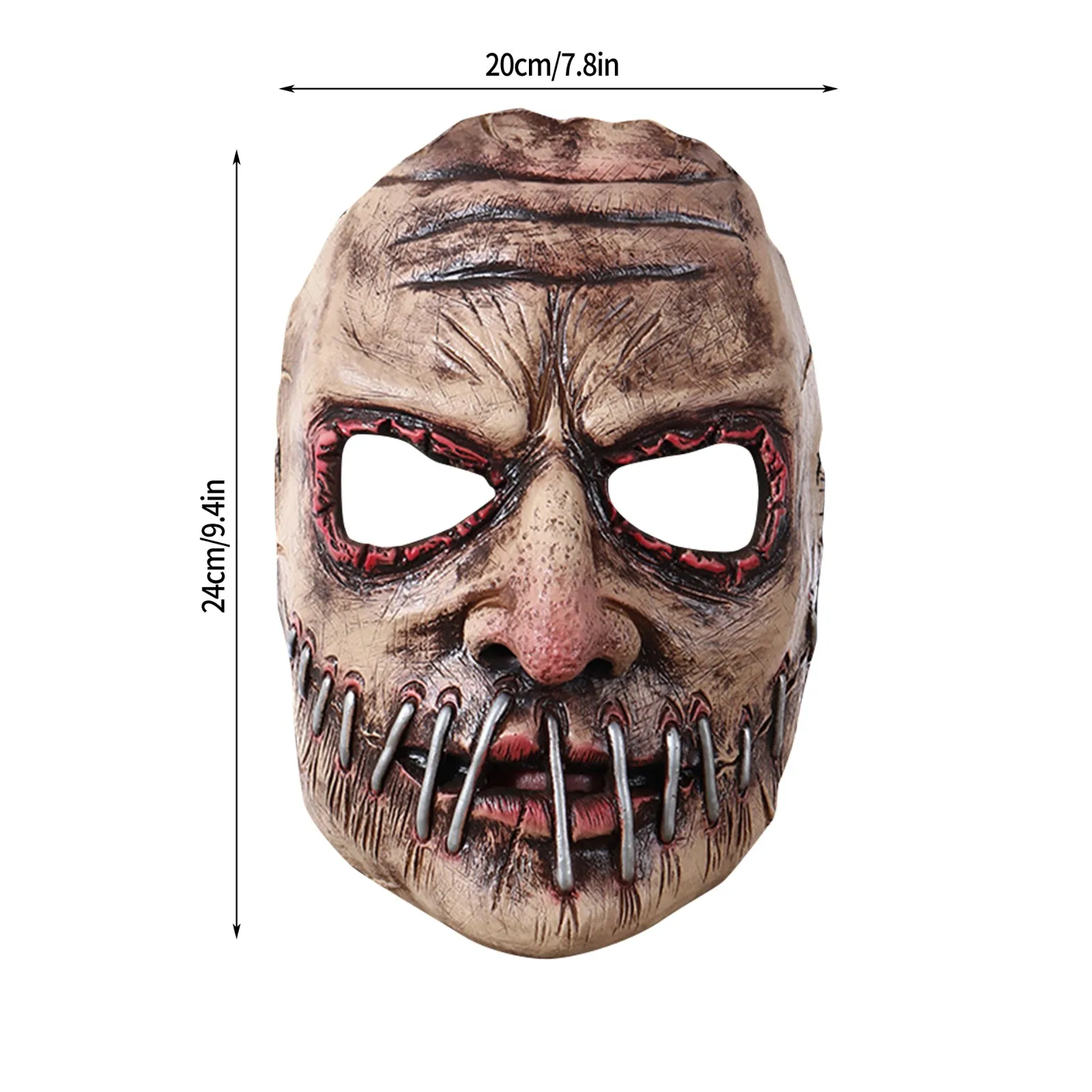 Halloween Party Big Mouth Nail Horror Mask Latex Ghost Festival Soft Simulation Headgear Dress Up