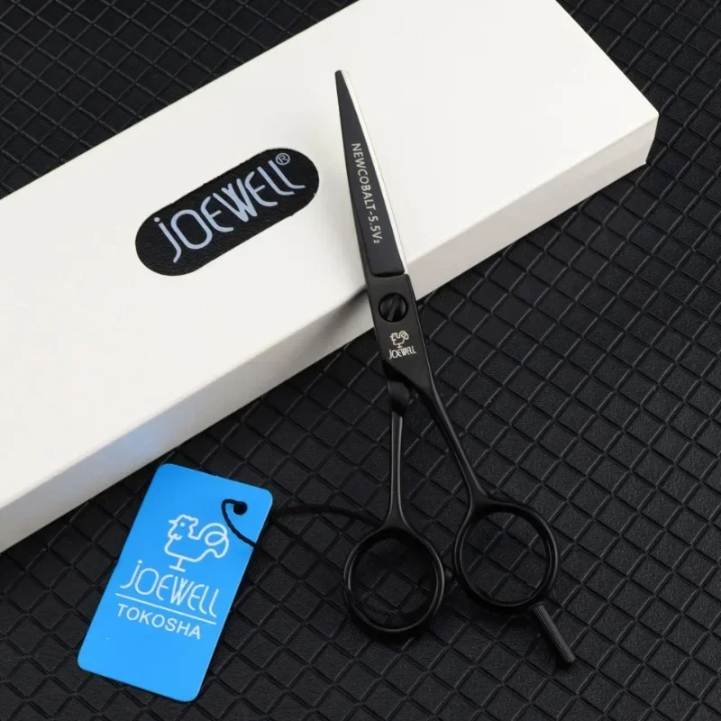 

Professional Cobalt-5.5 Inch Hair Barbers Tools Salon Jair Cutting Thinning Shears Set of Female Bangs Scissors