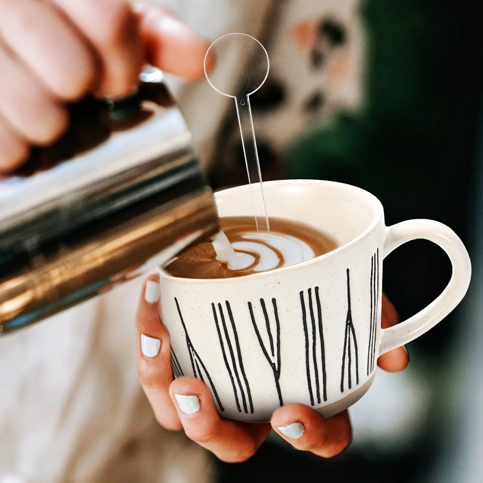 

80pcs Beverage Stirrer Drink Sticks Coffee Cocktail Swizzle Stirring Agitators Mudler Juices Milk Tea Bar Tools Round Head Safe