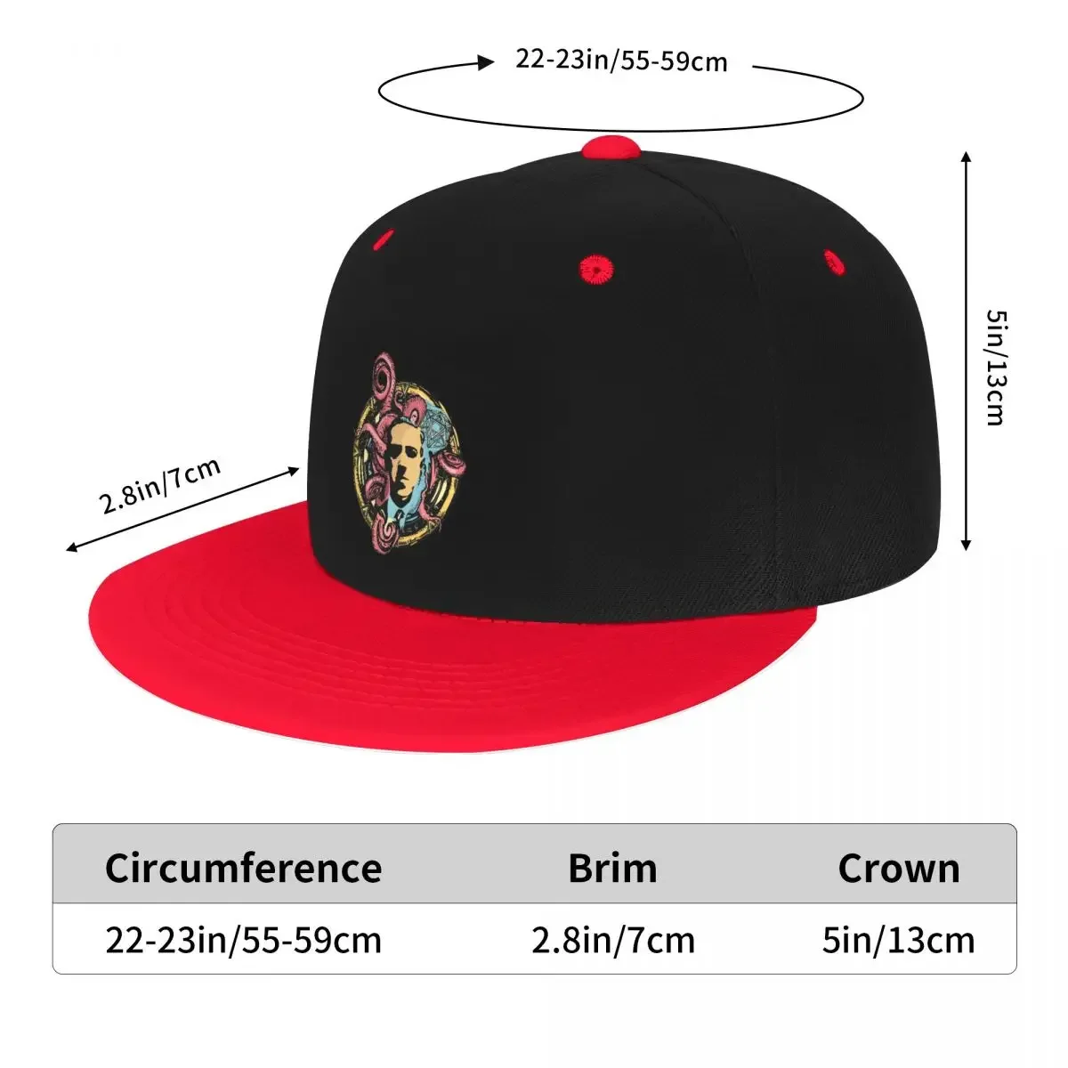 Berretto da Baseball Vintage personalizzato Lovecraft Flat Sports Snapback uomo donna regolabile Call Of Cthulhu Hip Hop Dad Hat