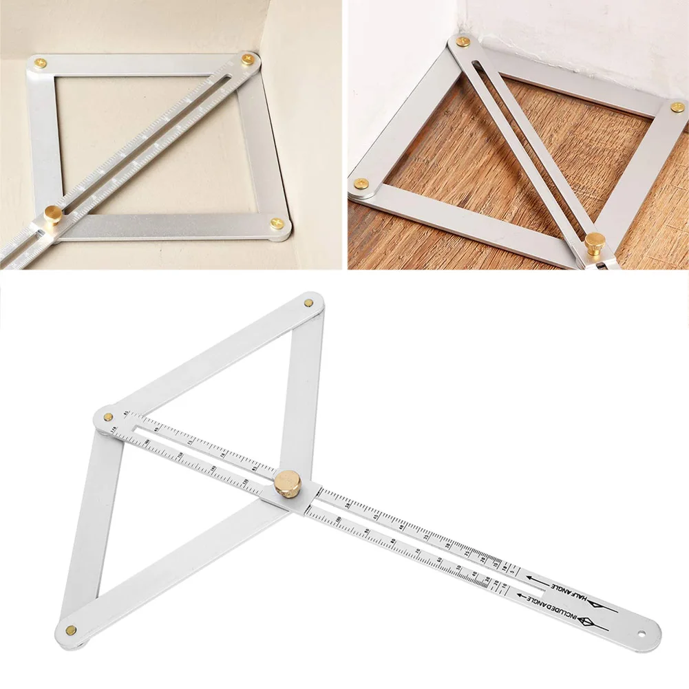 Corner Angle Finder Goniometer Ruler Multifunctional Diagonal Ceiling Profiler 4‑Fold Corner Angle Finder Goniometer Ruler