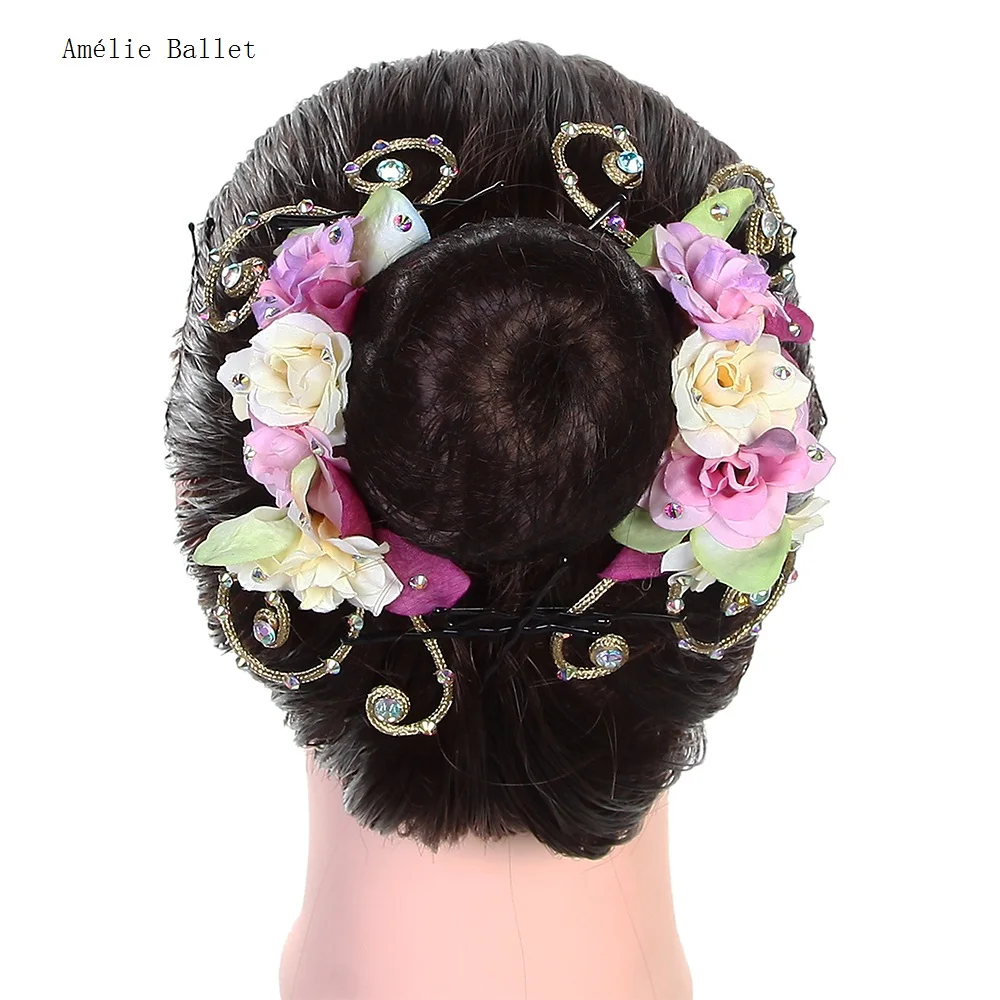 vetements-de-tete-de-ballet-pour-filles-accessoires-pour-cheveux-can-ac-et-rose-coiffure-de-ballerine-vetements-de-sauna-hb027-livraison-gratuite