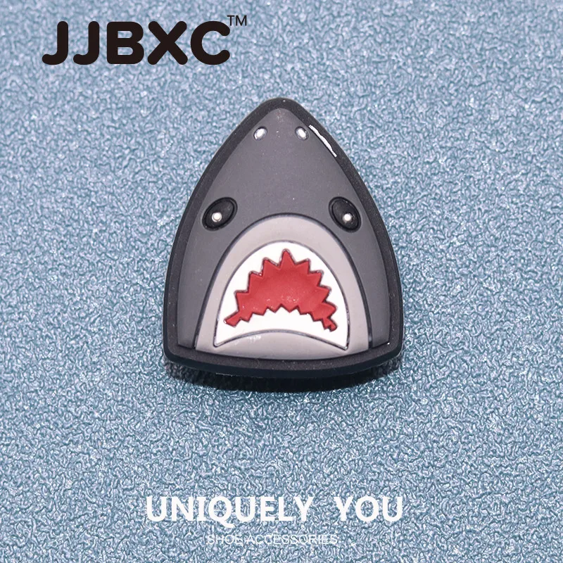JJBXC CHARM Shoe Buckle Shoe Accessories Cartoon Shark DIY Fashion Shoes Accessories Suitable for cross Shoes