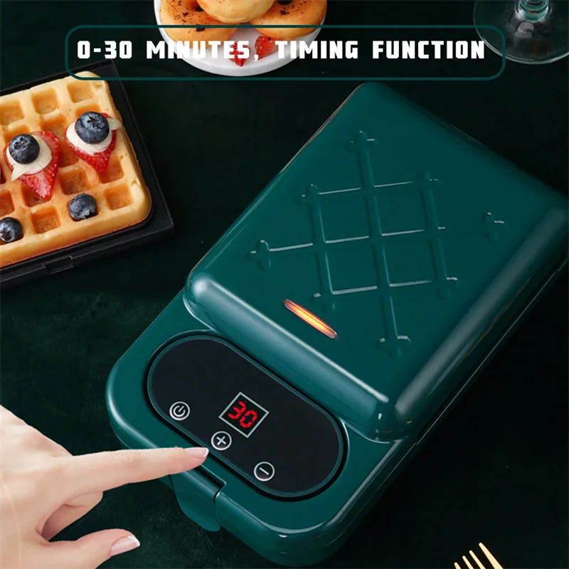 Pembuat Sandwich Listrik Multifungsi Pembuat Dapur Peralatan Rumah Memasak Sandichera Panas Sisi Ganda Kualitas Tinggi 650W MB41