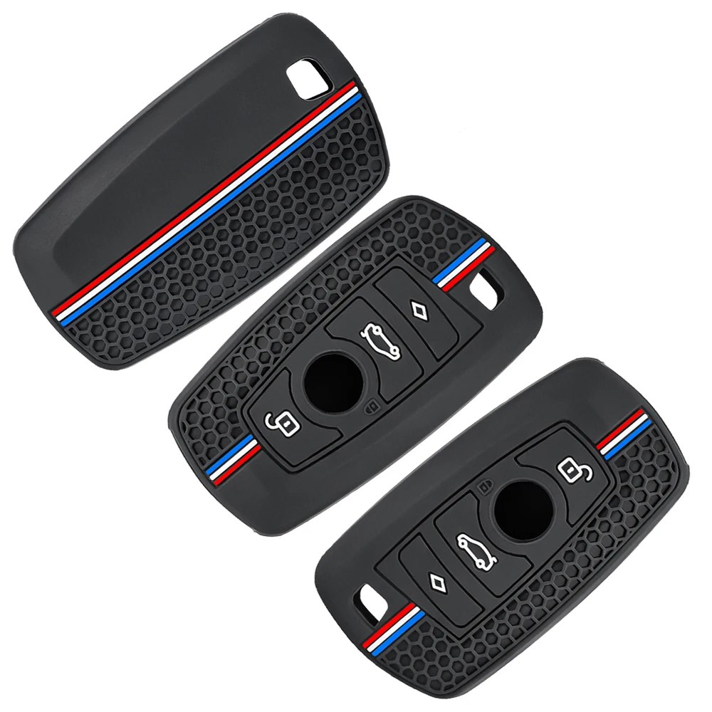 For BMW F20 F30 G20 f31 F34 F10 G30 F11 X3 F25 X4 I3 M3 M4 1 3 5 Series Silicone Car Remote Key Case Cover Fob Shell Accessories