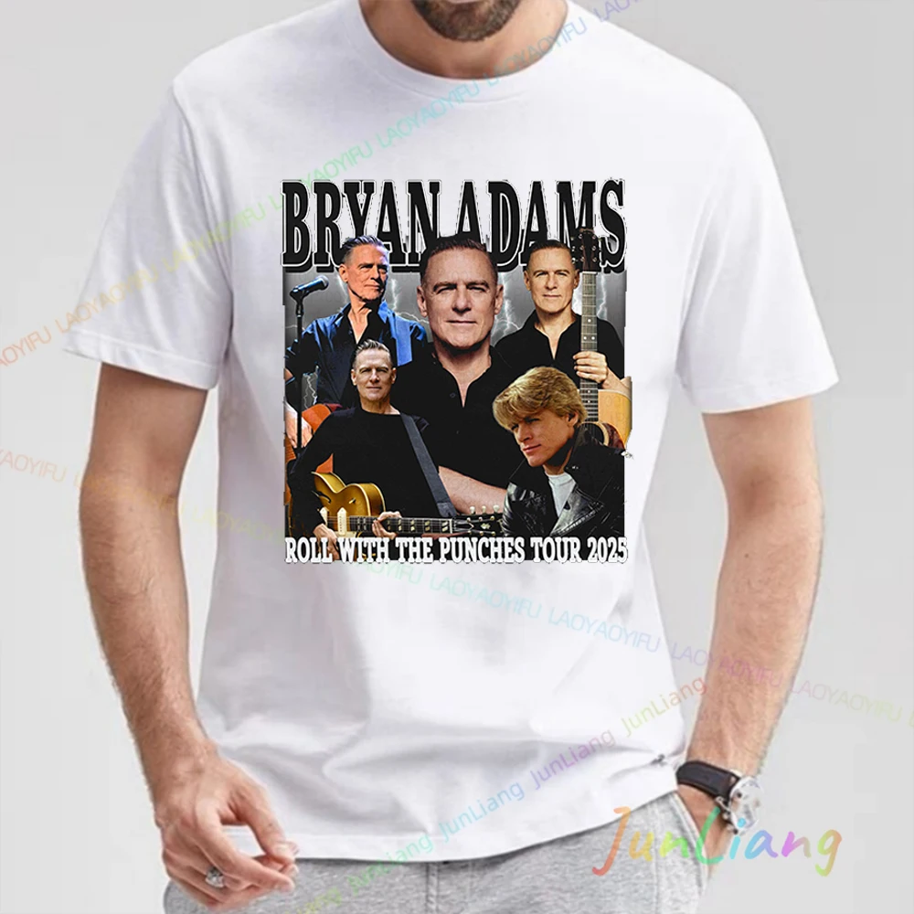 Camiseta Vintage de Bryan Adams Waking Men, regalo para fanáticos, ropa Y2k, camiseta de manga corta de algodón, ropa para hombre, camiseta 2026, ropa de calle