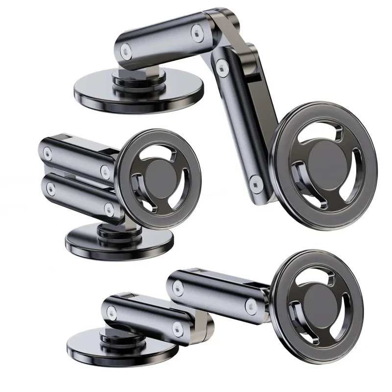 

tynae Magnetic Metal Car Phone Holder 360 Rotation Adjustable Foldable Phone Bracket for Iphone 15 14 13 12 11 Pro Max Samsung X