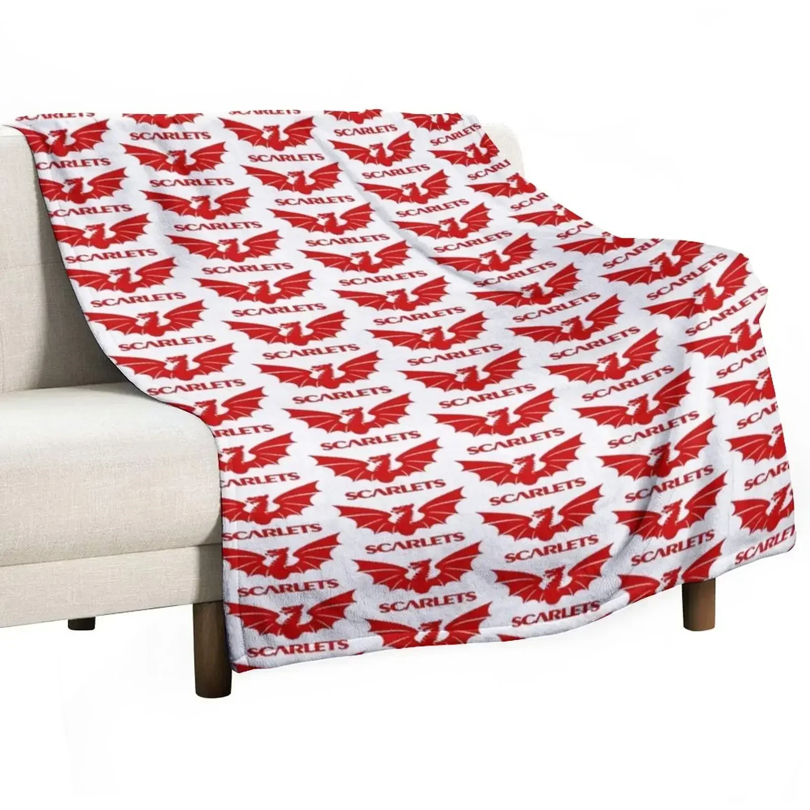 

Scarlets Icon Throw Blanket Warm Comfortable Blanket for Office Napping