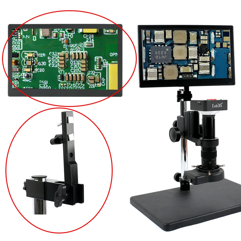 

10.1 11.6 Inch LCD IPS TV HDMI VGA Display Monitor + 25mm 32mm Monitor Vertical Hanging Stand Holder Rod For Video Microscope