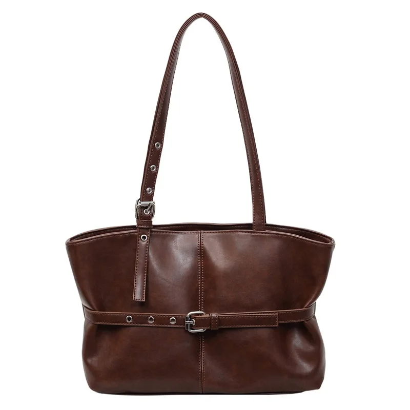 秋冬用トートバッグ 女性用 大容量 ユニークなデザイナーショルダーバッグ トレンディなカジュアルショッパーバッグ 広々とした仕事や日常用