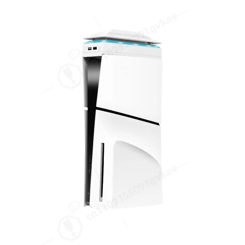 P5 Slim Game Console Top RGB Cooling Fan, Dustproof Waterproof Cooler, for Home Long-hour Gaming Heat Dissipation