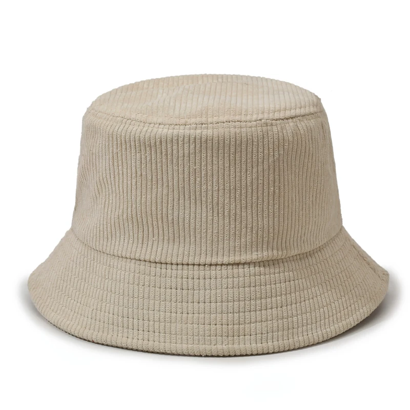 Sonnenhut für Frühling & Herbst, Einfarbiger Cord, Warm, Vielseitig für Reisen & Urlaub, Gesichtsverjüngender Fischerhut – Detail 8