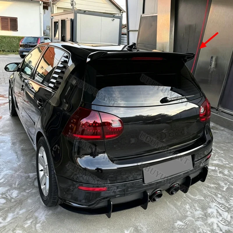 For VW Golf 5 MK5 GTI R32 2004 To 2009 Osir Style Car Styling ABS Plastic Unpainted Color Rear Spoiler Trunk Lip Wing