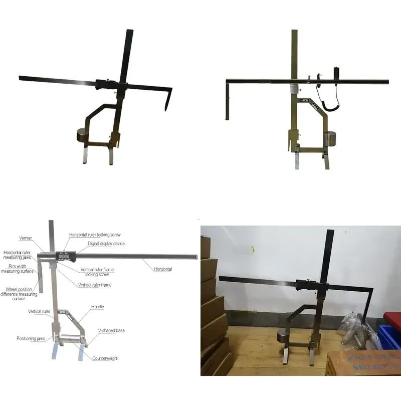 Truck Wheel and Disc Position Difference Scale for Safety Inspection