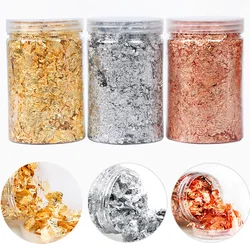 3/4/5/10g Shiny Gold Leaf Flakes Sequins Glitters Confetti for Painting Arts Nail Art Foil Decorative Paper Resin Mold Fillings