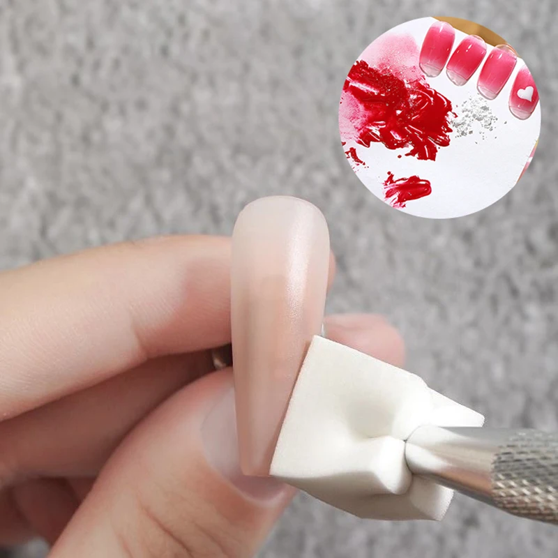 50/100pcs Nail Art Sponge Soft Sponges Gradient Nail Art Tools Color Fade Manicure DIY Creative Nail Sponge Gripper DIY Tools