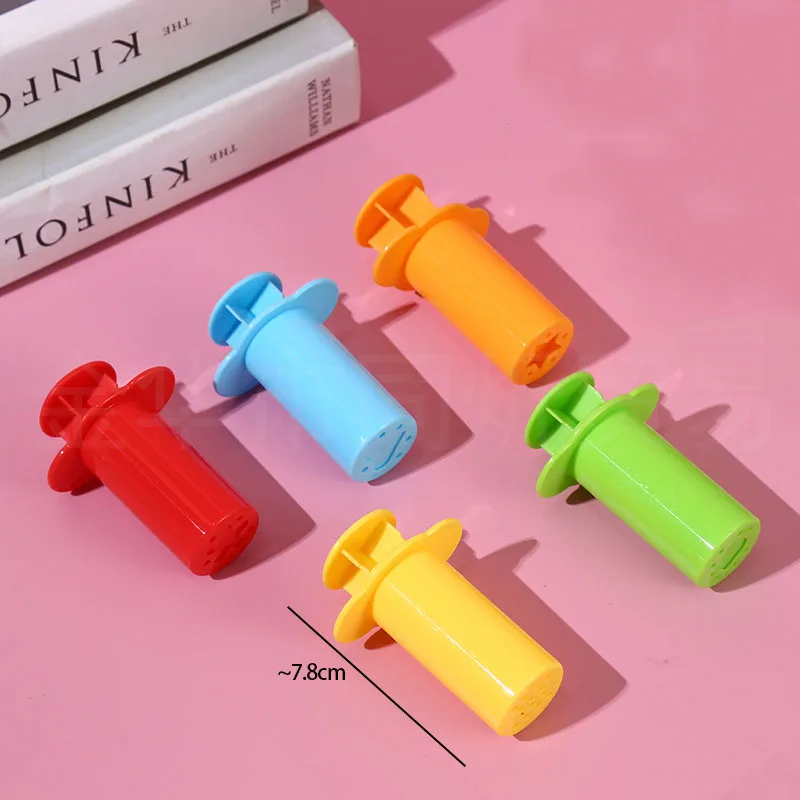 5Pcs Color Dough Model Tool Toys Creative 3D Plasticine Tools Play Set Clay Moulds Deluxe Set Learning Education Toys