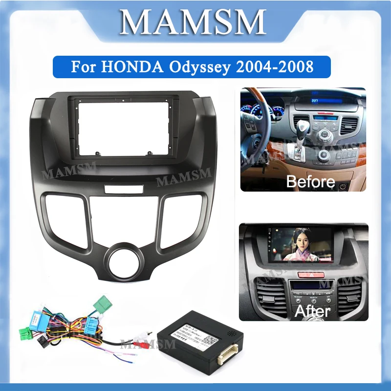 

9 inch Car Frame Fascia Adapter For HONDA Odyssey 2004-2008 Android Radio Dash Fitting Panel Kit 2 Din Fascia DVD Frame