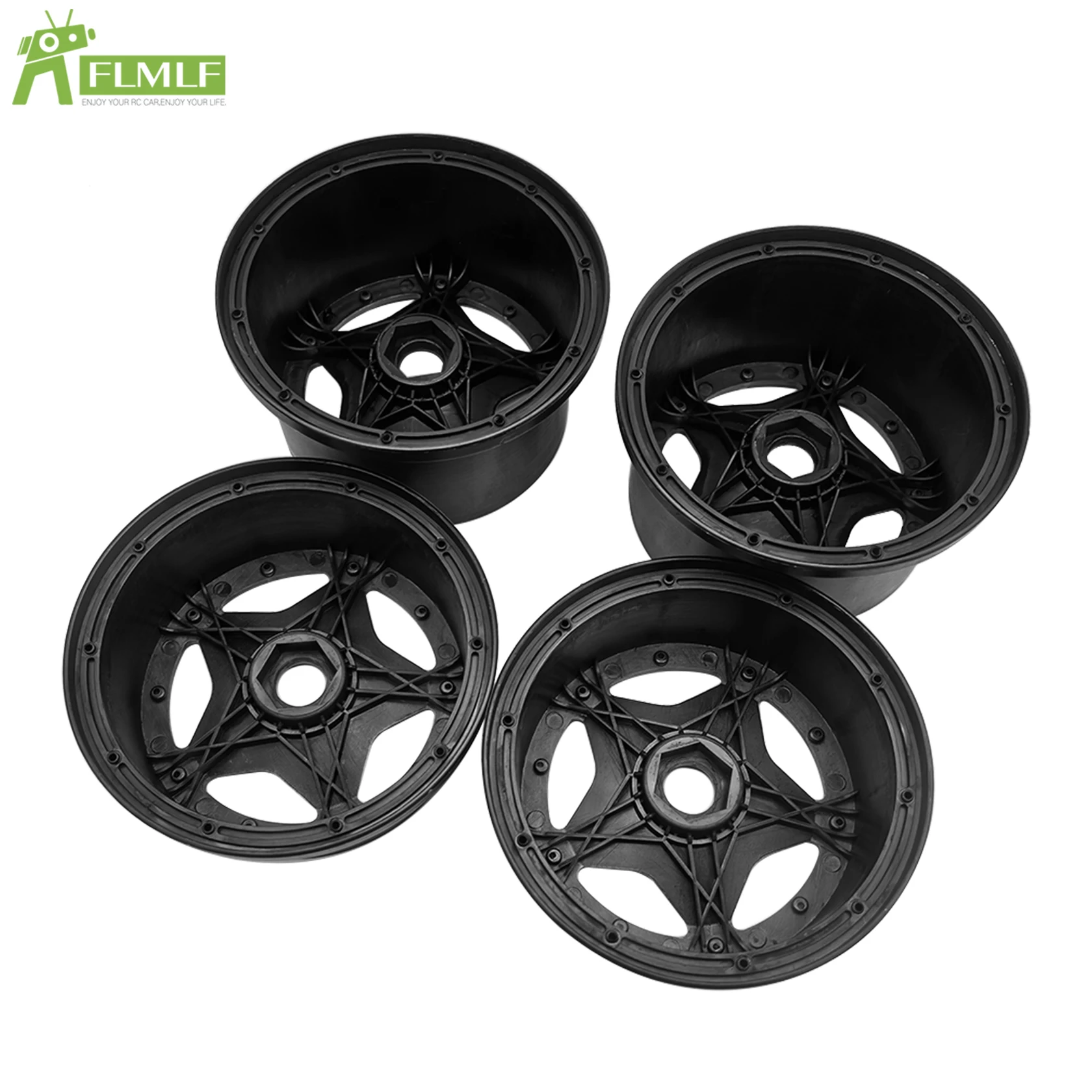 Plastic Voor- of Achterwiel Hub voor 1/5 Hpi Rovan Kingmotor Rofun Baja 5b Ss Buggy Rc Auto Onderdelen