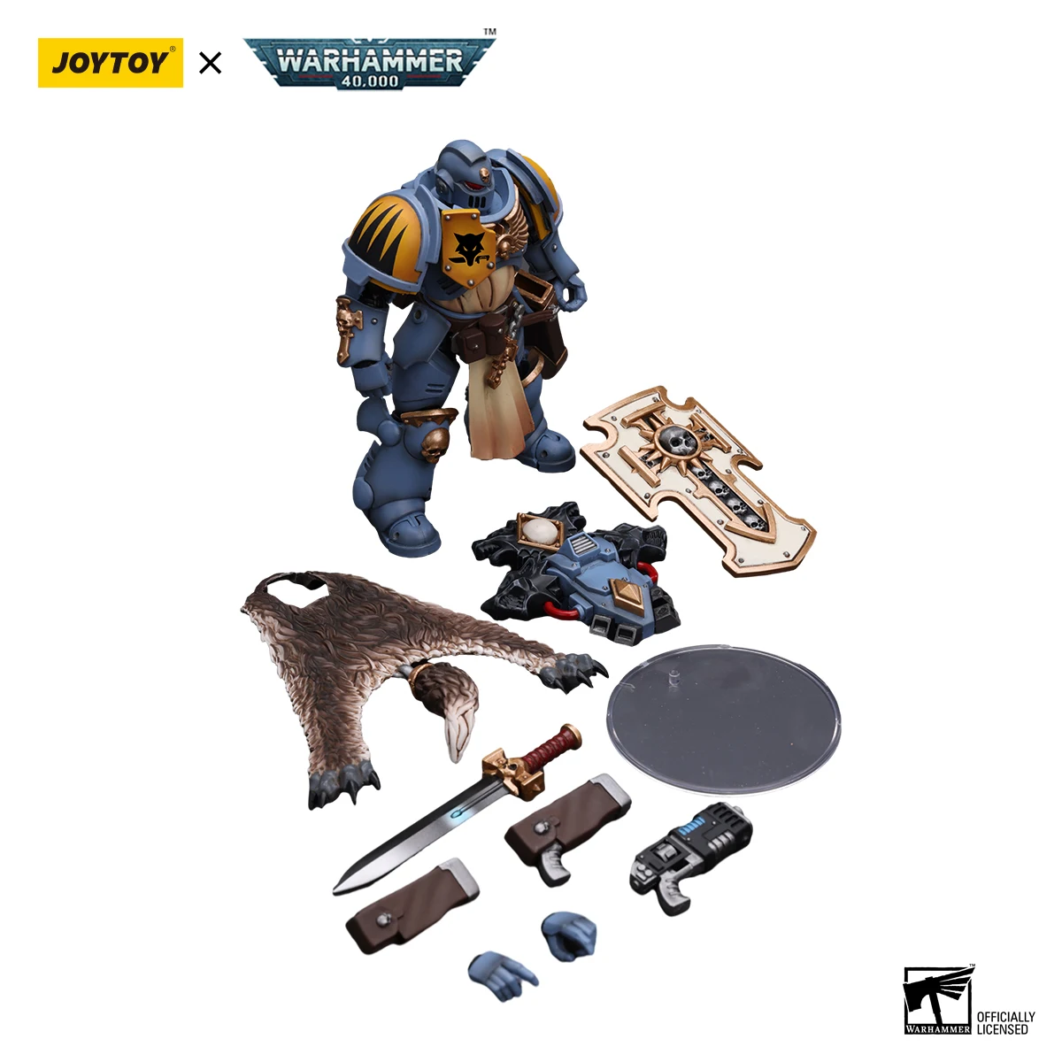 Joytoy 1/18 Action figur Warhammer 40k Raum wölfe Blade guard Veteran Anime Sammlung Militär modell