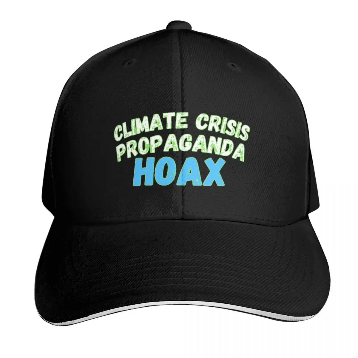 Climate Crisis Propaganda Hoax Baseball Cap Low Profile Unstructured Unisex for Men Women Outdoor Golf Running Hiking