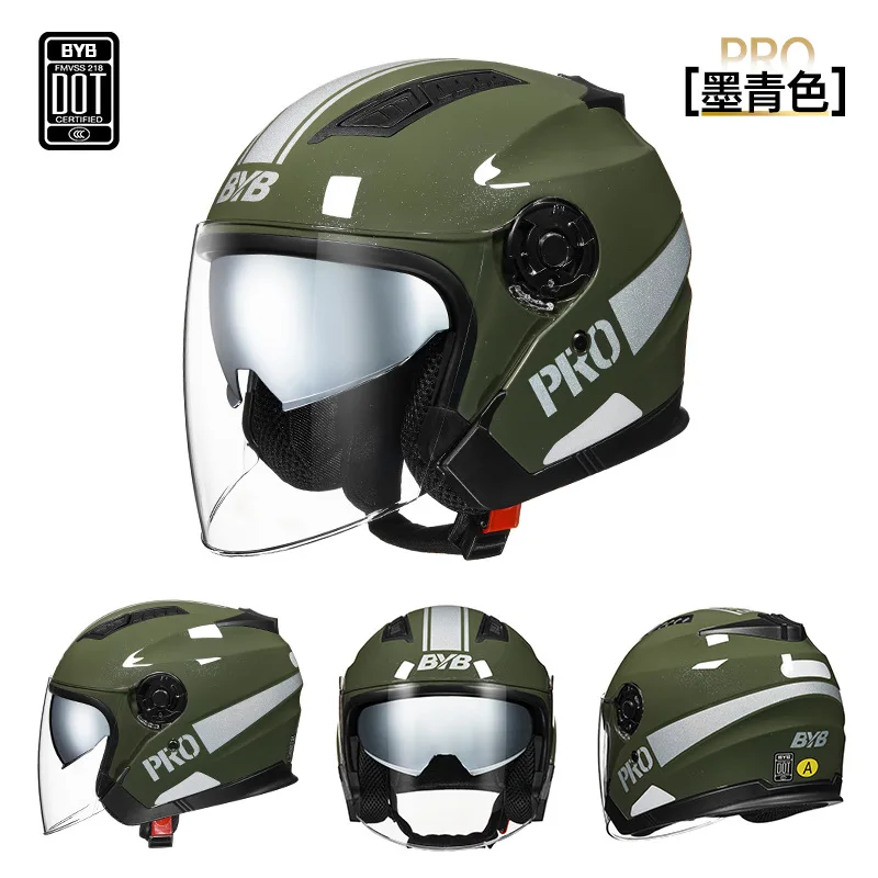 

3/4 Open Face Helmet Motorcycle 3C Dot Approved High Quality Motocross Helmets Cascos Para Moto 3/4 Jet Casque Moto Capacetes