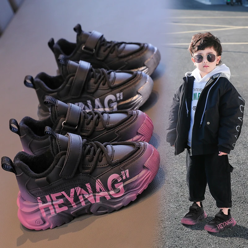 

Новинка осени 2023 года, детские кроссовки для девочек, модная мягкая удобная повседневная универсальная теплая хлопковая обувь в корейском стиле