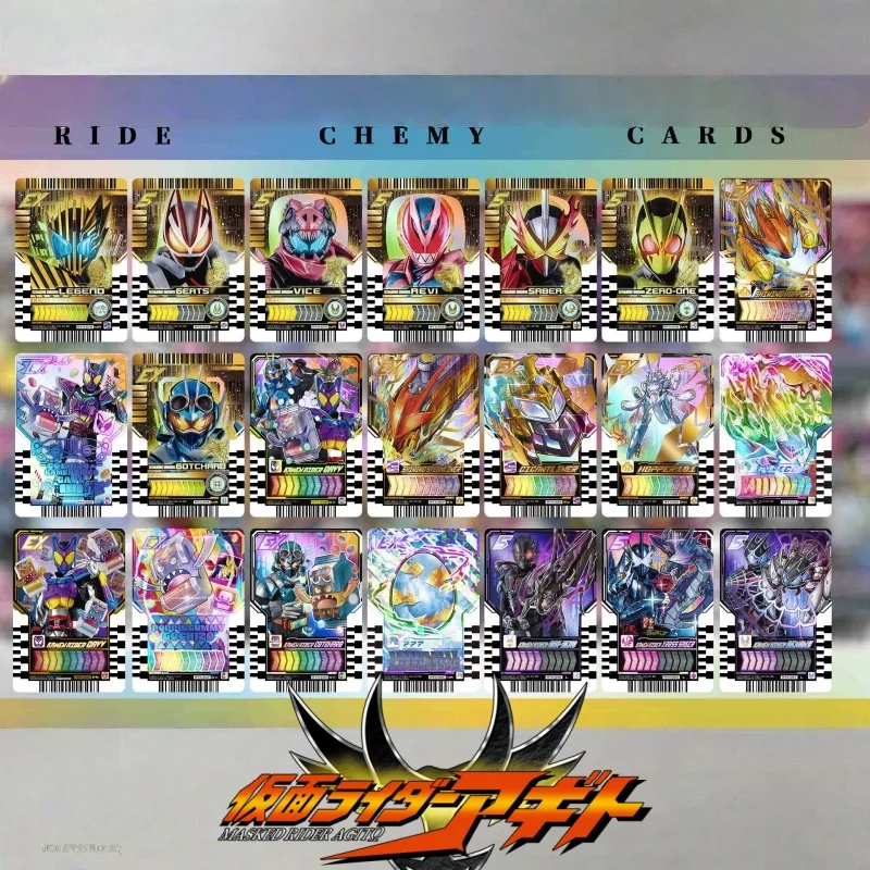 Anime Kamen Rider Gotchard Series Part Ride Chemy Cards Adhesive Card Can Linked Dx Waist Belt Driver Collection Card Gift Toy