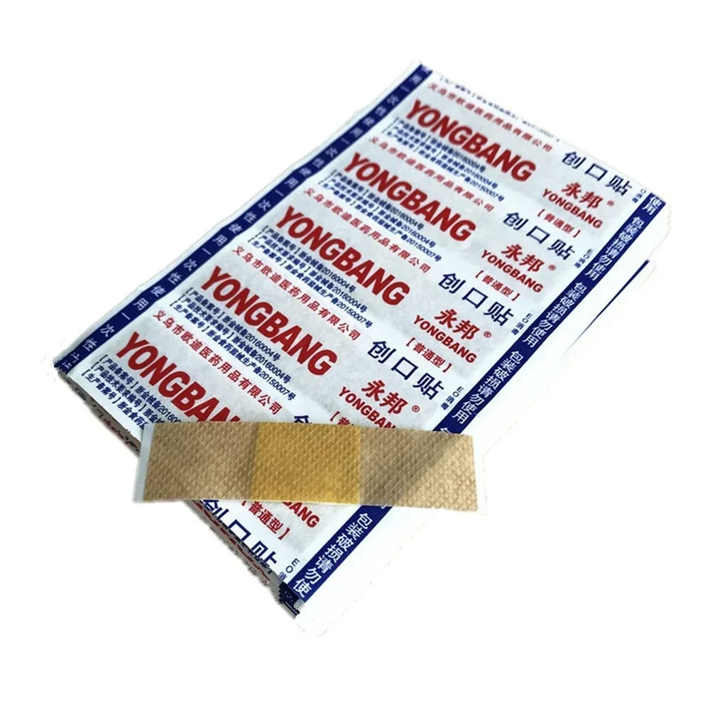 50CS Disposable Waterproof Bandages Adhesive Bandages Wound Plaster First Aid Hemostasis Band Aid Sterile Stickers