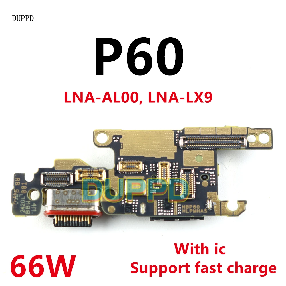 

For Huawei P60 Charging Board USB Plug Charge Connector Microphone SIM Card Reader Socket Slot Tray Main Motherboard Flex Cable