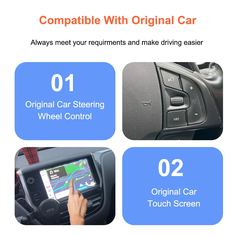 Bonroad Wireless Carplay Android Auto Interface For Peugeot Citroen SMEG MRN Picasso C4 C5 DS4 DS3 308 508 208 3008 Mirror Link – Detail 8